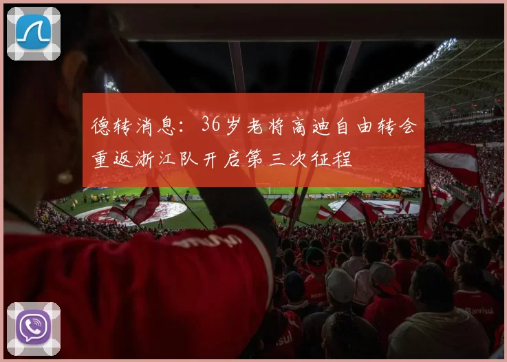 德转消息：36岁老将高迪自由转会重返浙江队开启第三次征程